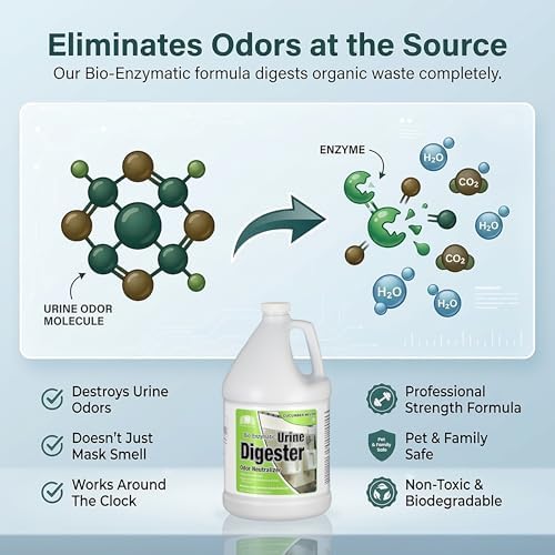 Nilodor BEON Urine Enzymatic Cleaner with Odor Neutralizer for Pet Dog, Carpet, and Bathroom, 1 Gallon, Cucumber Melon