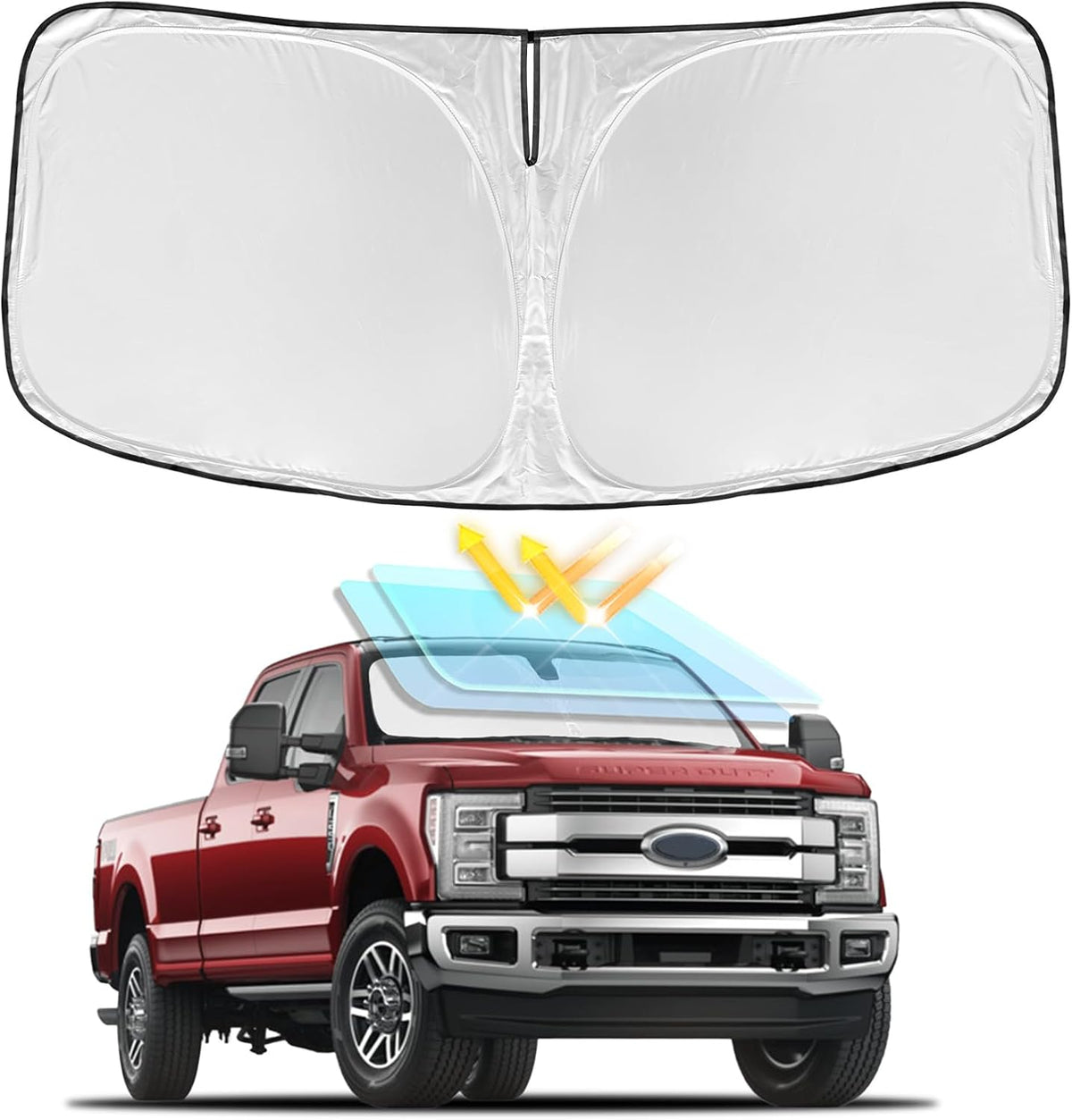 for Toyota Tacoma 2016-2024 2025 2026 Sun Shade Sunshade Windshield Cover