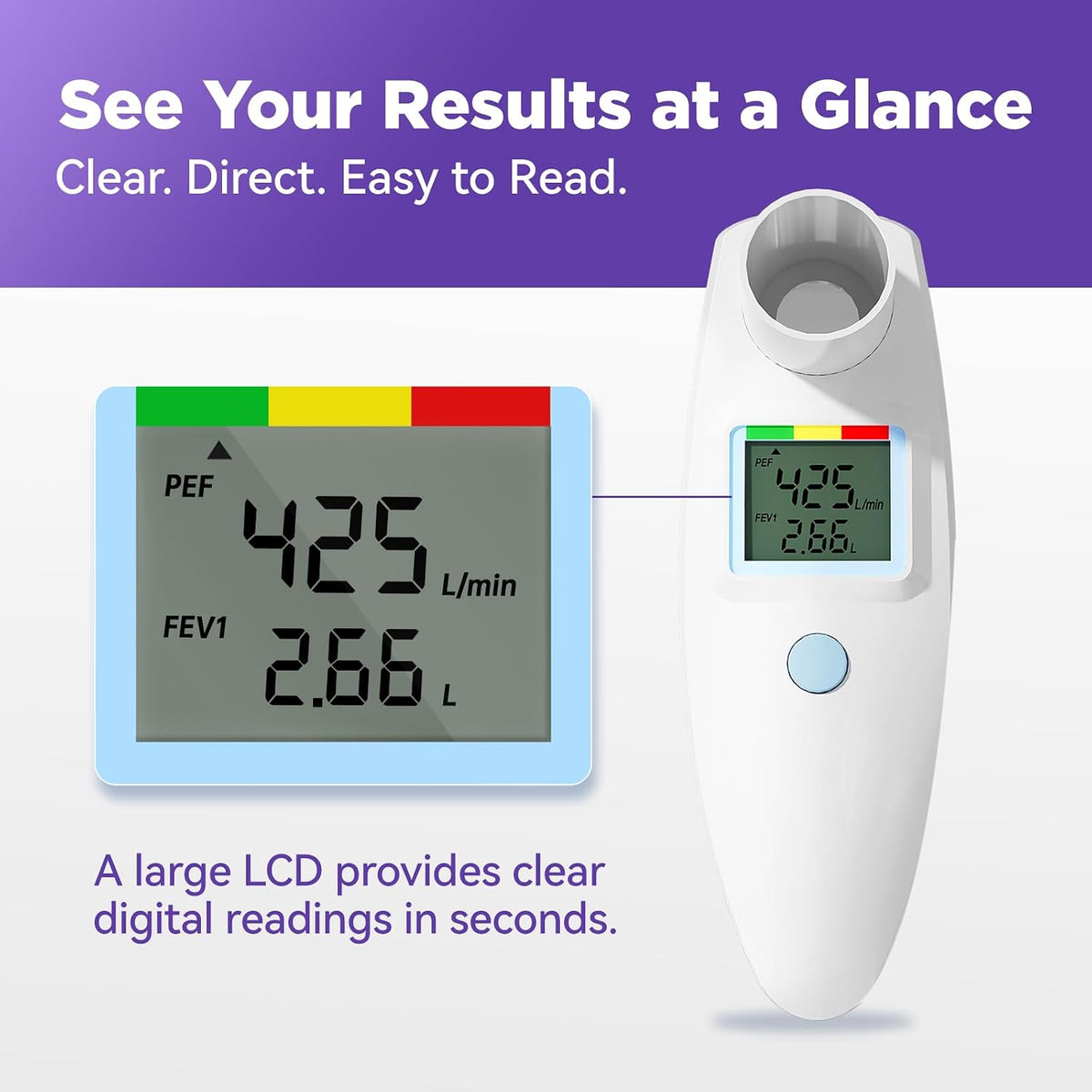 Nascool Peak Flow Meter for Adults & Kids