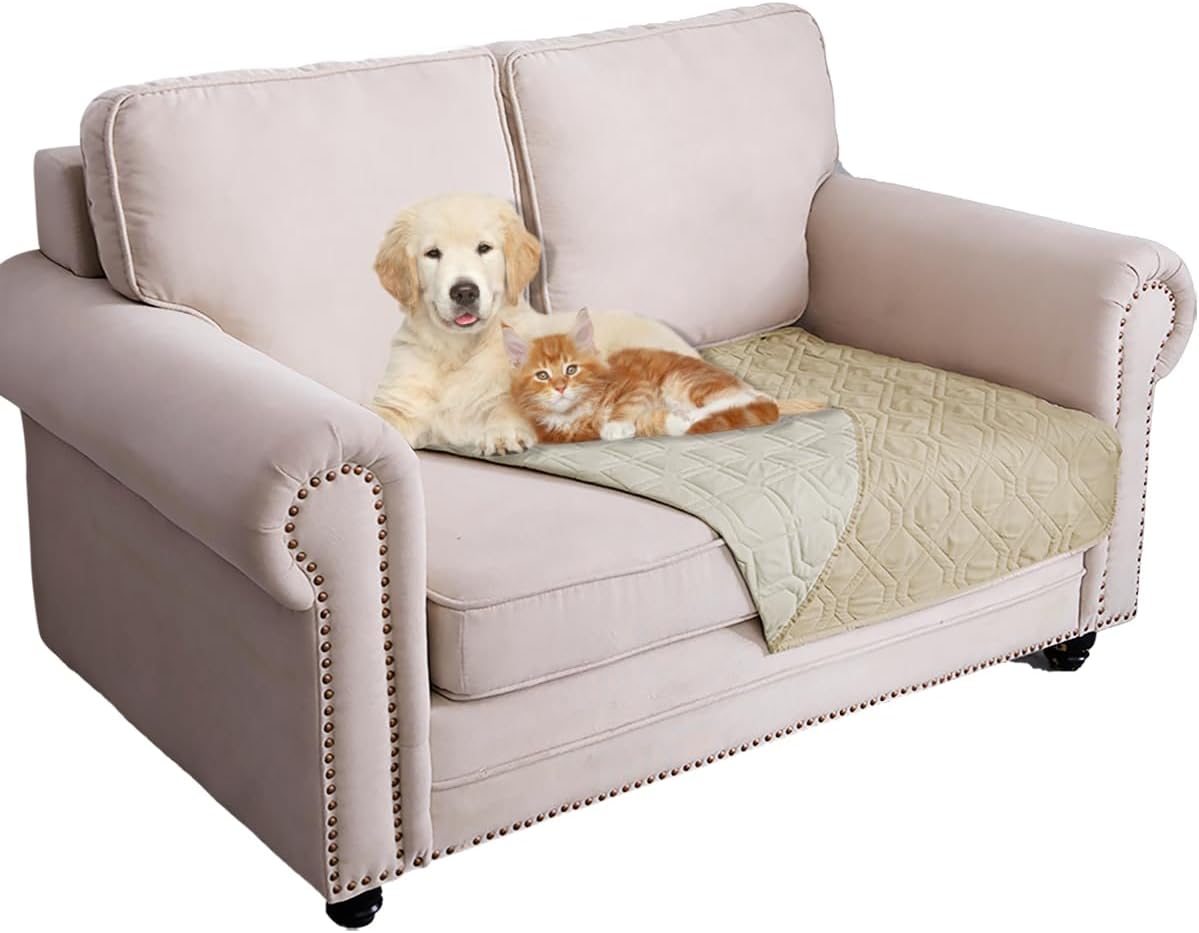 Ameritex Waterproof Dog Bed Blankets Cover for Bed Couch Sofa Reversible