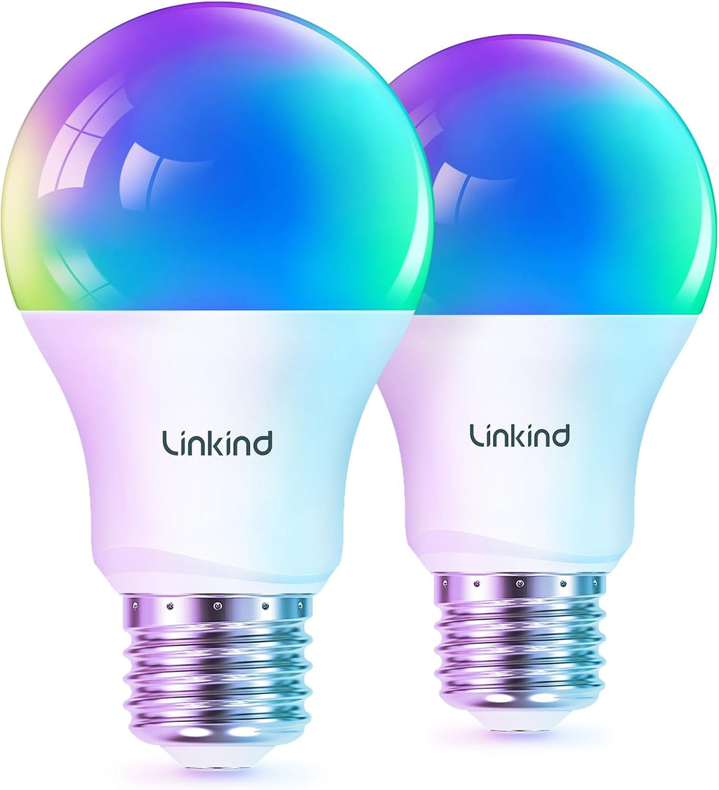Linkind Matter Smart Light Bulbs, Work with Apple Home, Alexa, Siri, Google