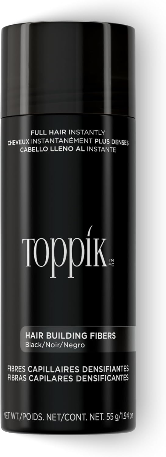 Toppik Hair Building Fibers, Fill In Fine or Thinning Hair Instantly Thicker, Fuller Looking Hair 9 Shades,4 size options