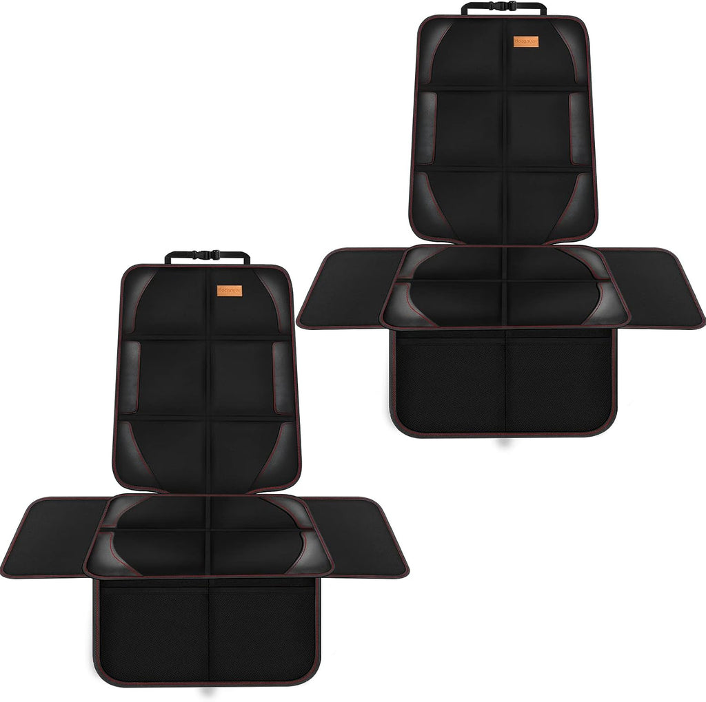 Bacgnyer Car Seat Protector, 2 Pack of Seat Protectors, Thickest Padded 600D Fabric Padding, Waterproof, Durable, Anti Slip Backing, Child Seat Protection, Suitable for Babies, Toddlers, Children