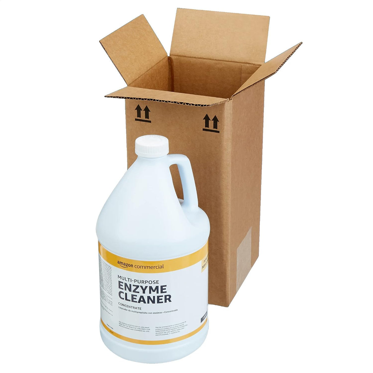 AmazonCommercial Multi-Purpose Enzyme Cleaner, Stain & Odor Remover, Pet Stain Remover, 1-Gallon, 1-Pack