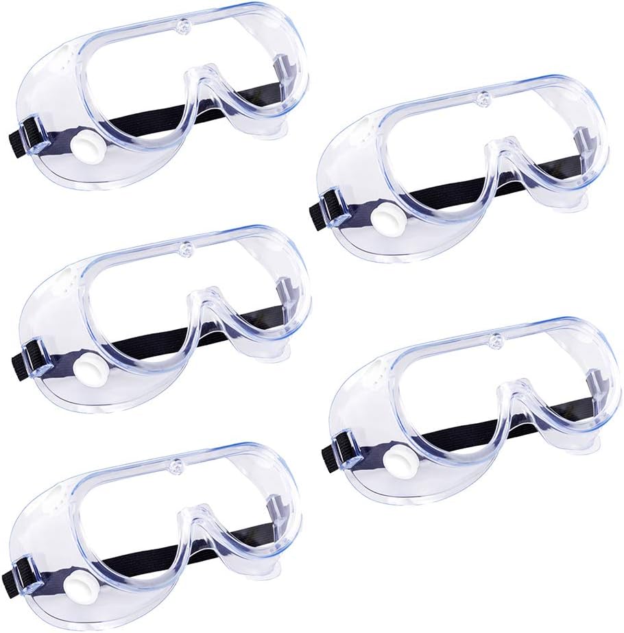 Safety Goggles Over Glasses, Anti Fog Protective Eyewear for Lab