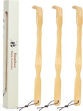 YIMICOO 2 Pack Wooden Bamboo Back Scratcher, 17 Inch Long Handle Back Scratchers for Adults Men Women, with Beautiful Gift Packaging