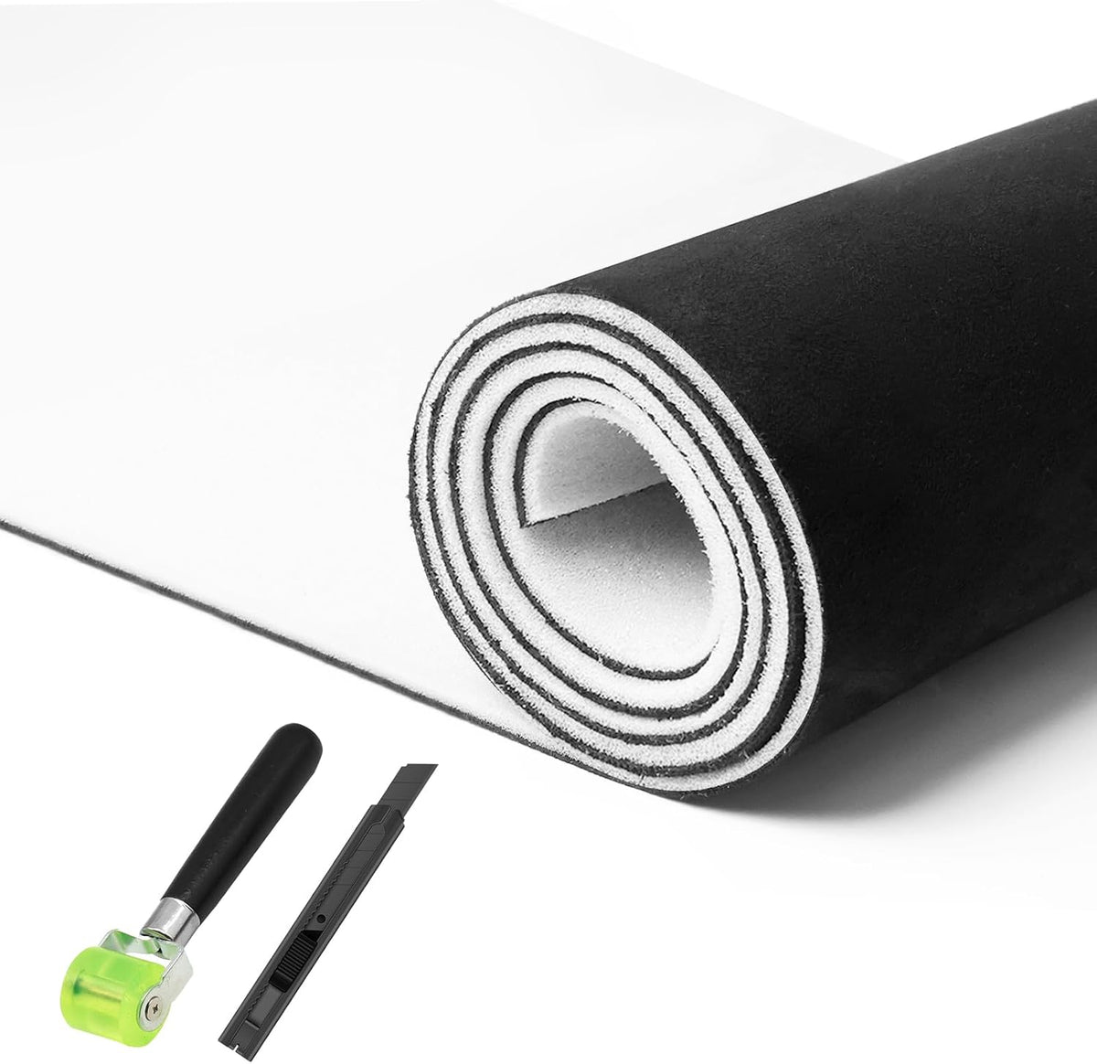Storystore Foam Backed Suede Headliner Fabric, 98" L x 60" W Car Roof Liner