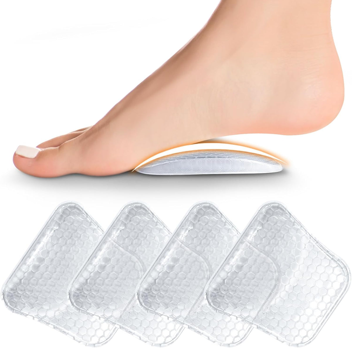 ZAIWOO Arch Support Inserts Women for Flat Feet, Reusable, 2 Height Options