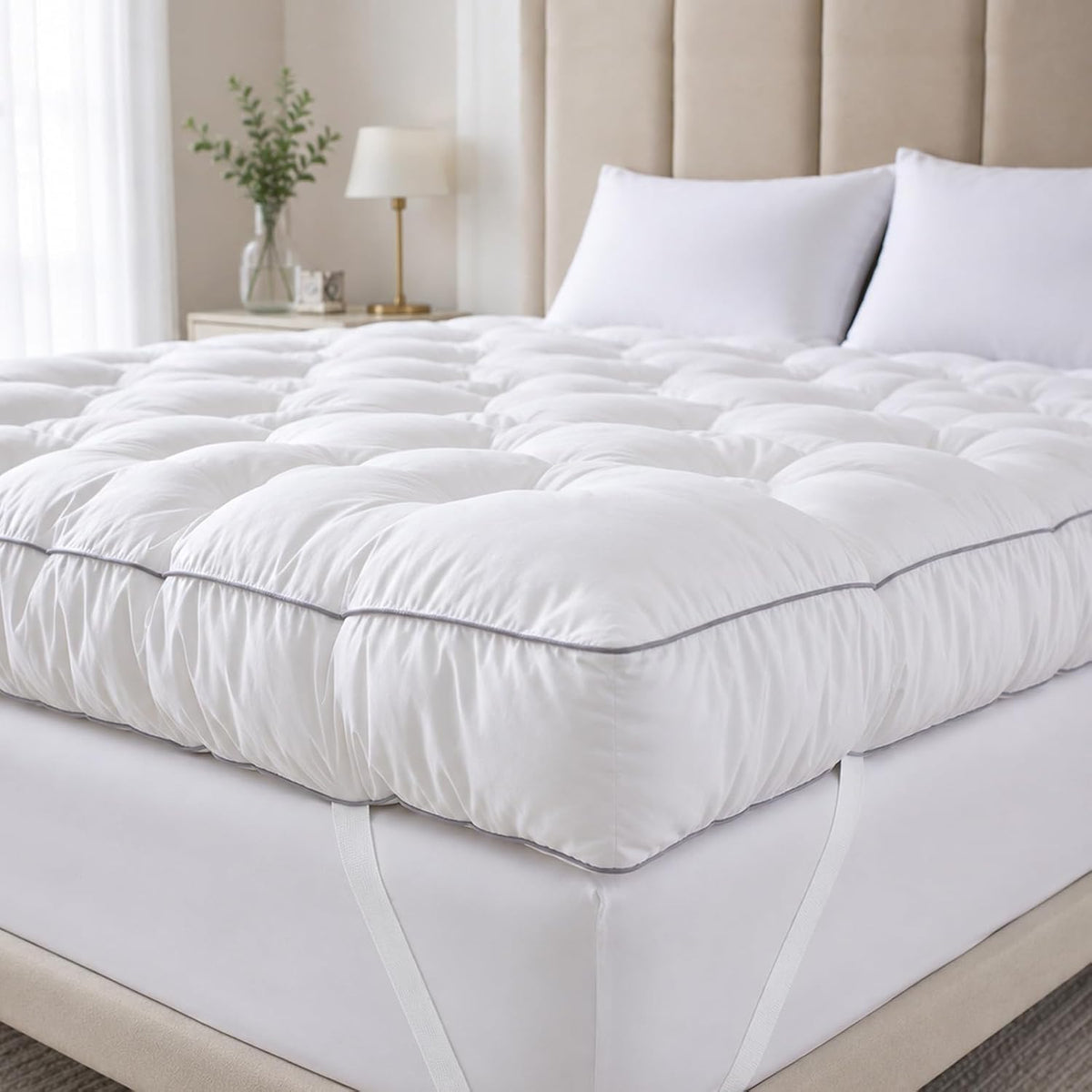 SHOUREN 5 Inch Memory Foam Mattress Topper Queen for Back Pain Relief