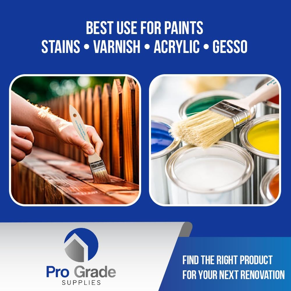 Pro Grade 2" Chip Brushes, Disposable Paint Brushes, for Paint, 96 Pack