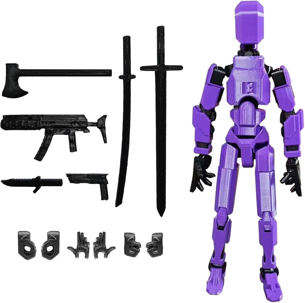 FoxVilla Titan 13 3D Printed Action Figure, Assembled Dummy 13 (Golden)
