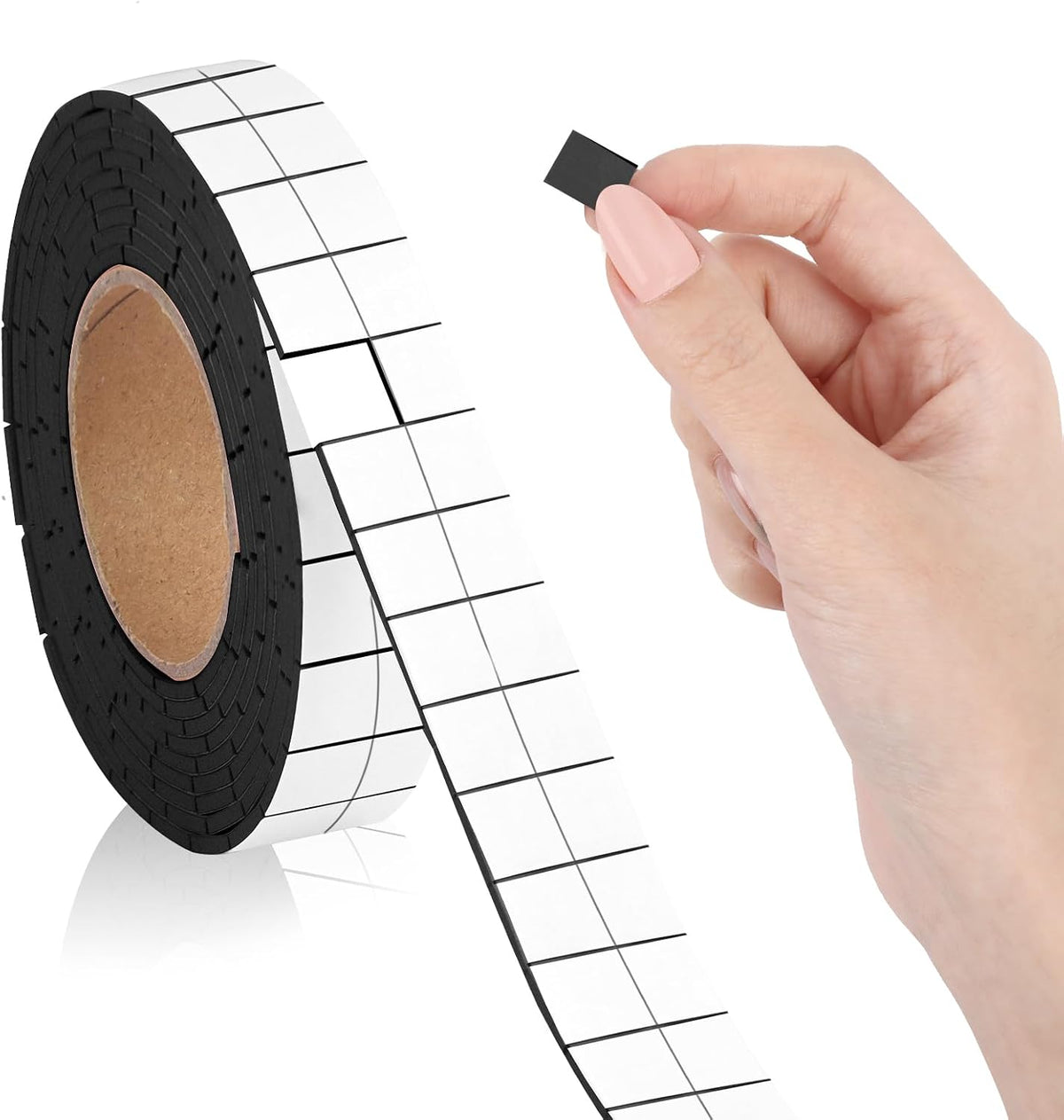 330 PCS Double Sided Foam Tape Pre Cut 1/2 X 2/5 Inch Small Adhesive Foam Squares for Crafts Thin Foam Craft Tape Split for Arts Crafts Sewing Scrapbook DIY Christmas (Tape, White)