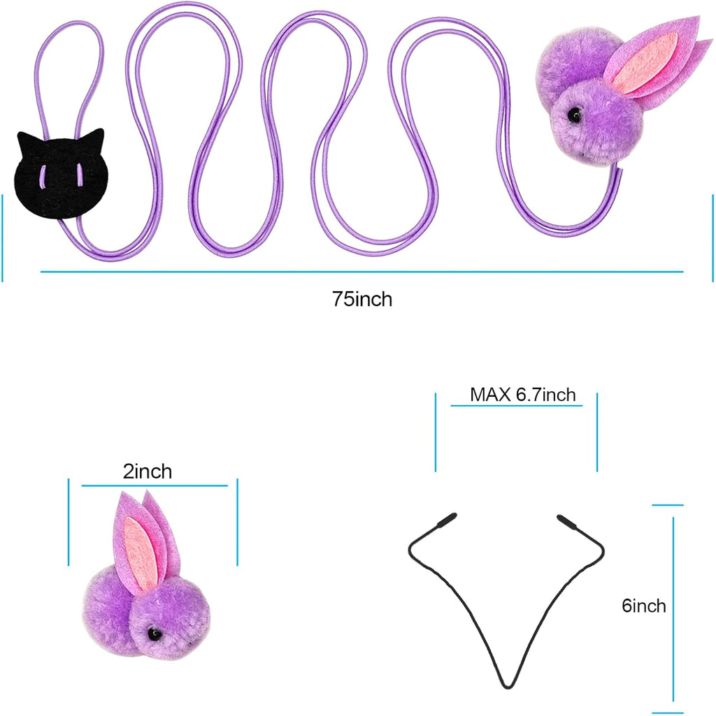 ZPH Cat Toys Interactive for Indoor Cats,2PCS Retractable Cat Wand,9PCS Teaser Toys&1PCS Hanging Door Lure Kitten Toy,Interactive Feather Toy for Teaser Play and Chase Exercise with Kitten