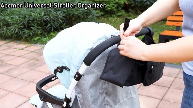 Accmor Universal Stroller Organizer with Insulated Cup Holder