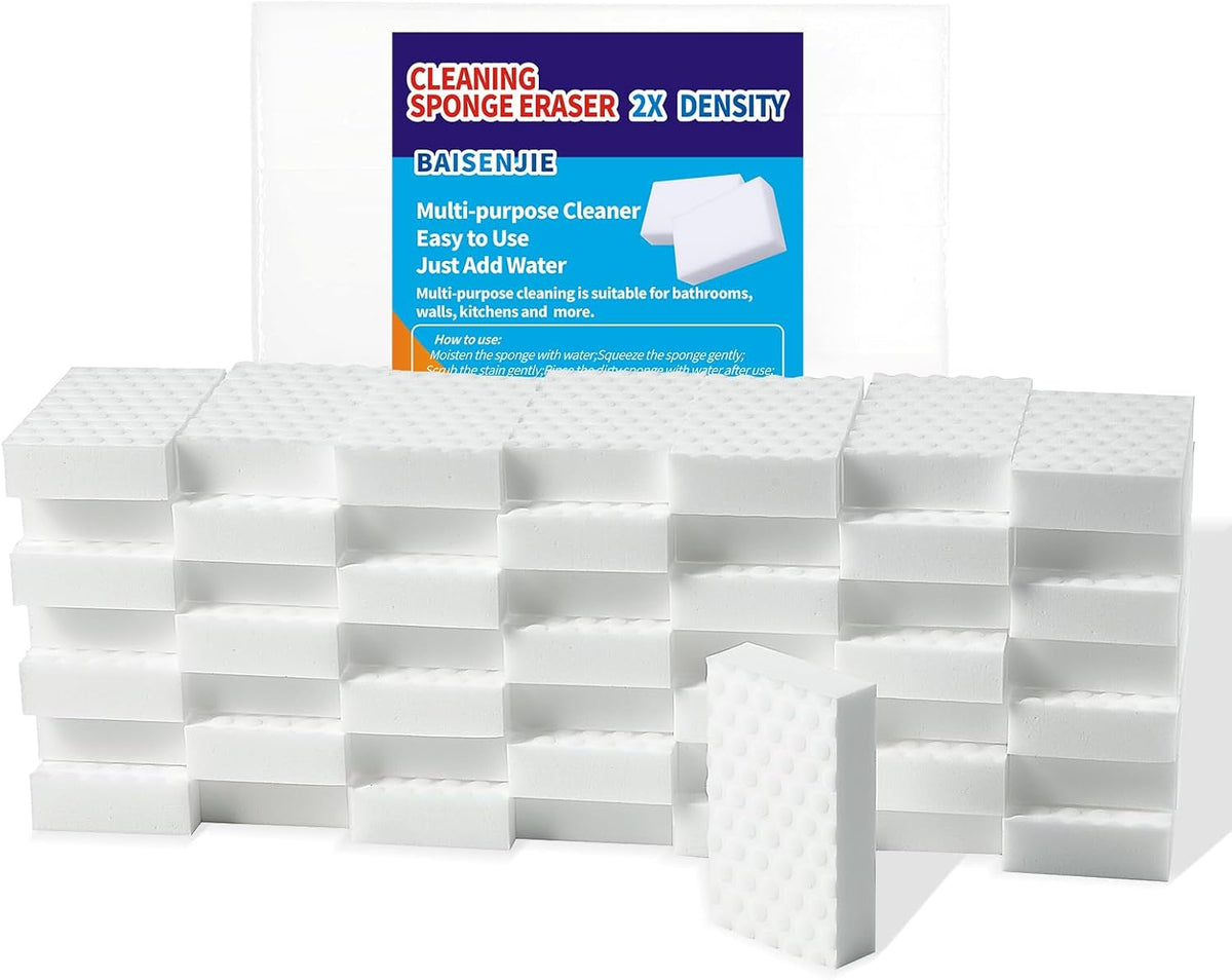 Magic Sponges Eraser,10 Pack Melamine Sponge Bulk,2X Density,Long Lasting