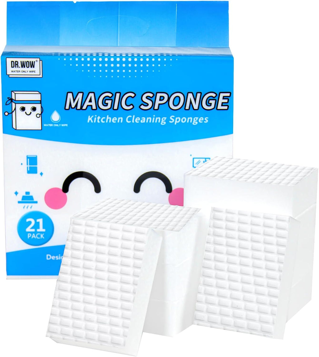 Extra-Thick Melamine Sponge Erasers, 50 Count, 3.94 x 2.76 x 1.18 in