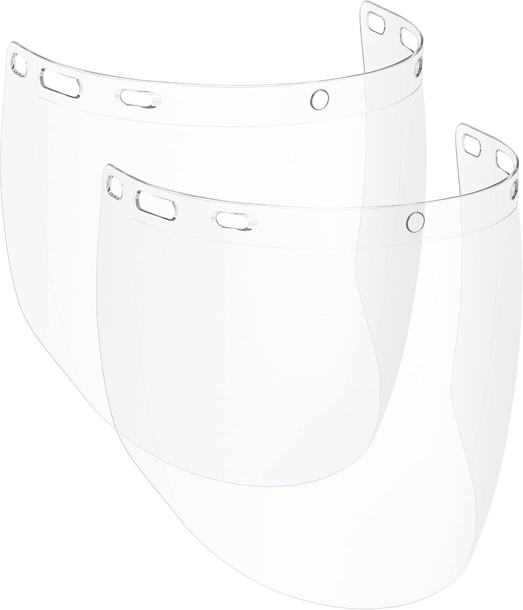 NoCry Premium Safety Face Shield for Grinding and Cutting — Clear Anti-Fog, Impact Resistant Visor and Adjustable Headgear — ANSI Z87.1 Certified for Industrial Use — Washable Sweatbands Included