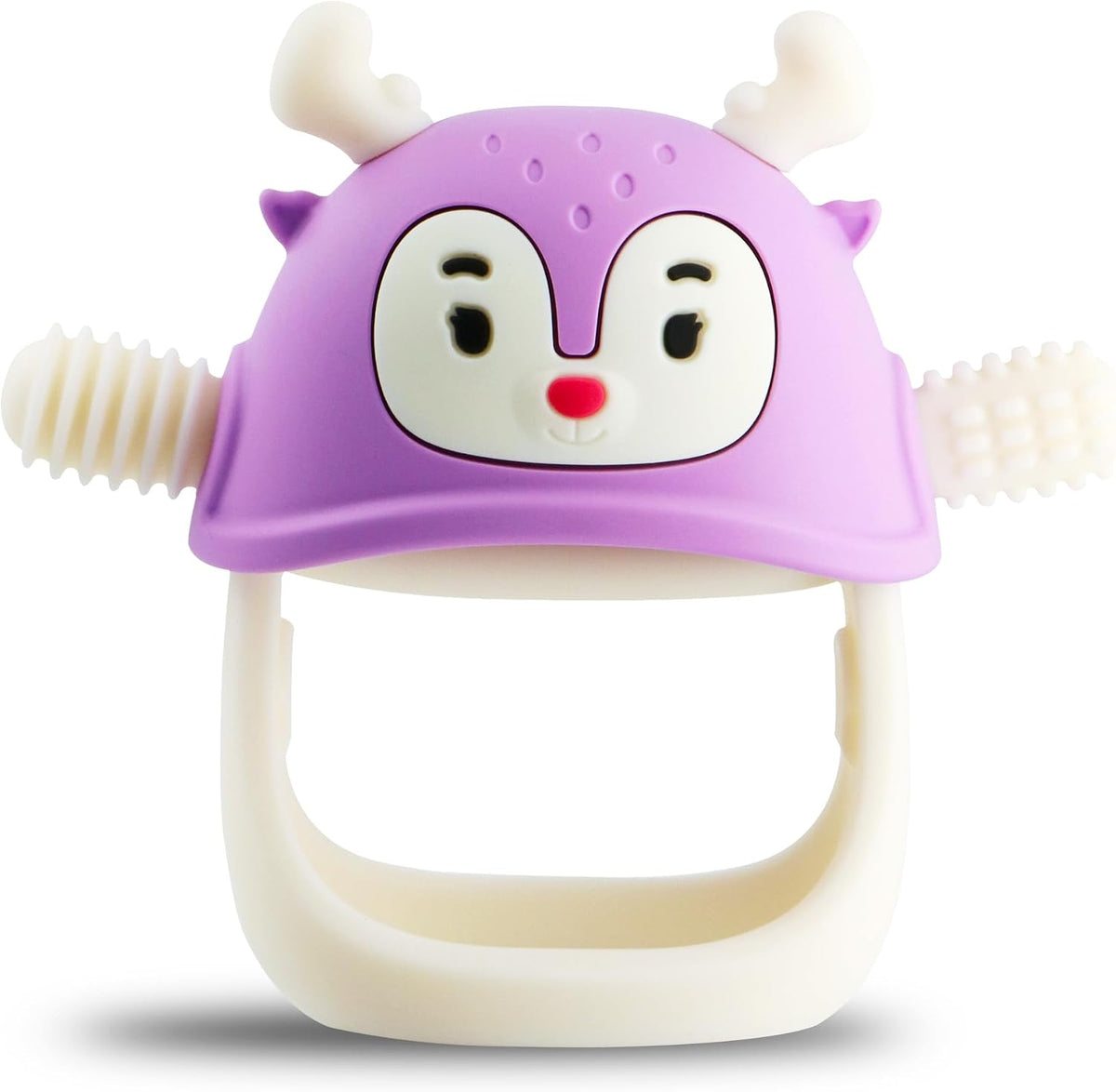 Smily Mia Baby Teething Toys for 0-6Months, Penguin Teethers for Babies 3-6Months | Hand Teether for 0-6M |Teething Mittens for Teething Relief, Baby Pacifier |New Born Essentials, 2Pack