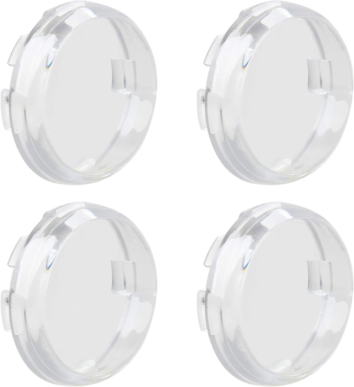 NTHREEAUTO Smoke Bullet Turn Signal Light Lens Cover Compatible with Harley Sportster Street Glide Road King Softail, Qty 4