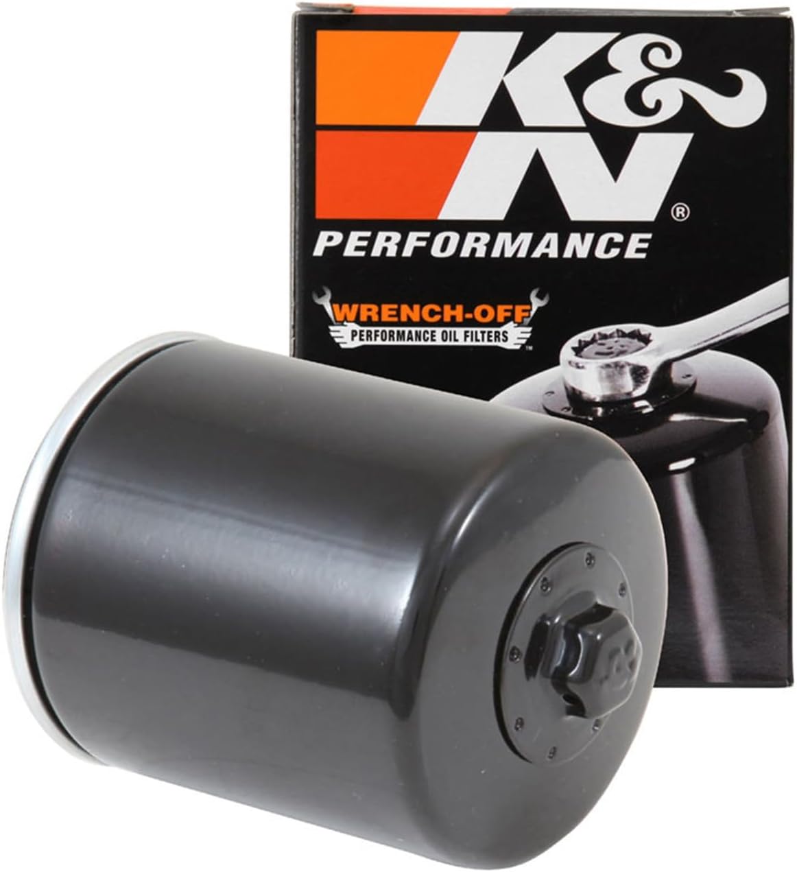 K&N Motorcycle Oil Filter: High Performance, Wrench Off Nut, KN-171B
