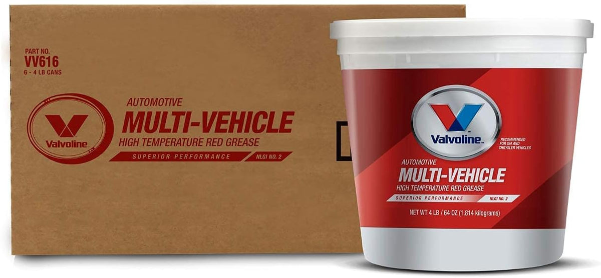 Valvoline Multi-Vehicle High Temperature Red Grease 14.1 OZ Cartridge