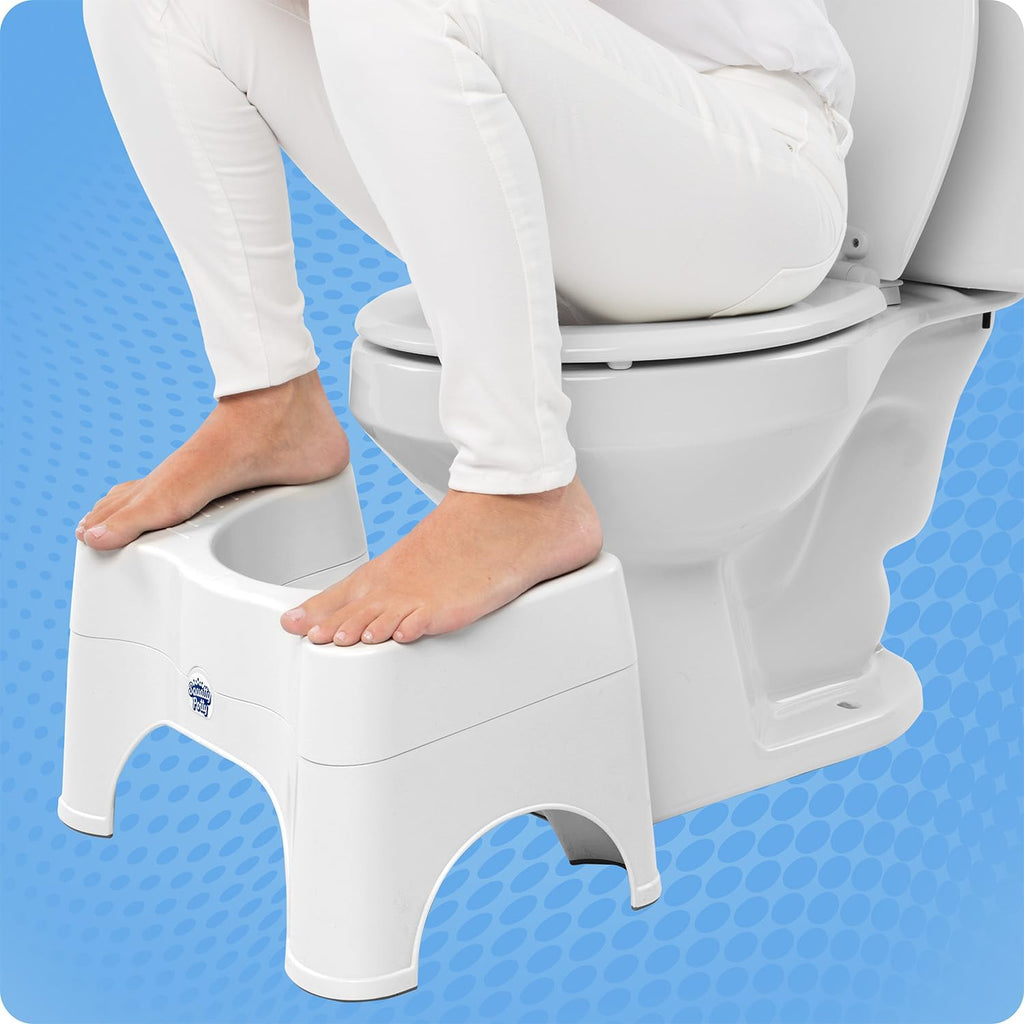 Squatty Potty Adjustable 2.0 Bathroom Toilet Stool 7 inch & 9 inch. - White