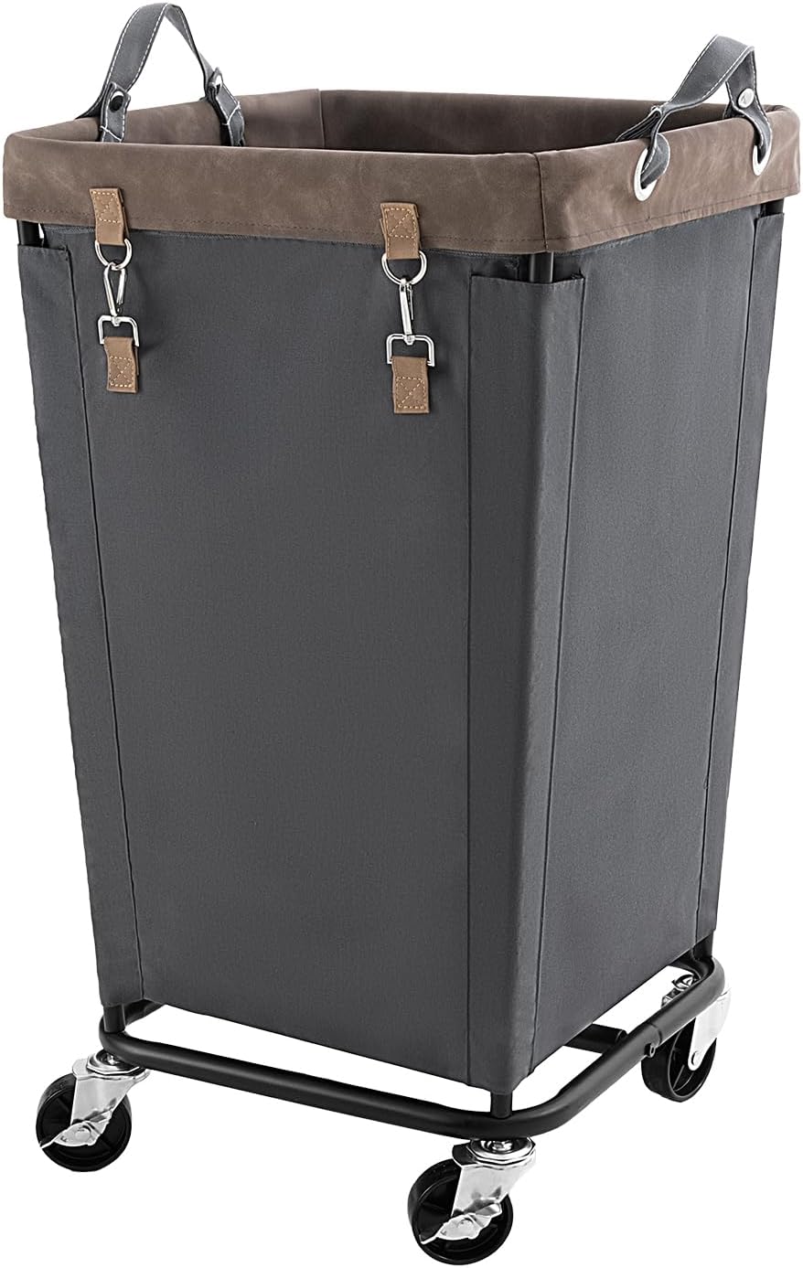 StorageWorks 160L Laundry Basket with Wheels, Rolling Hampers for Clothing