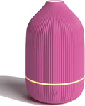 Essential Oil Diffuser, 100ml Aromatherapy Diffuser, Mini Ultrasonic Diffuser for Essential Oil, Home, Office, Cool Mist Humidifier with 7 Led Light, Auto Shut-Off, White