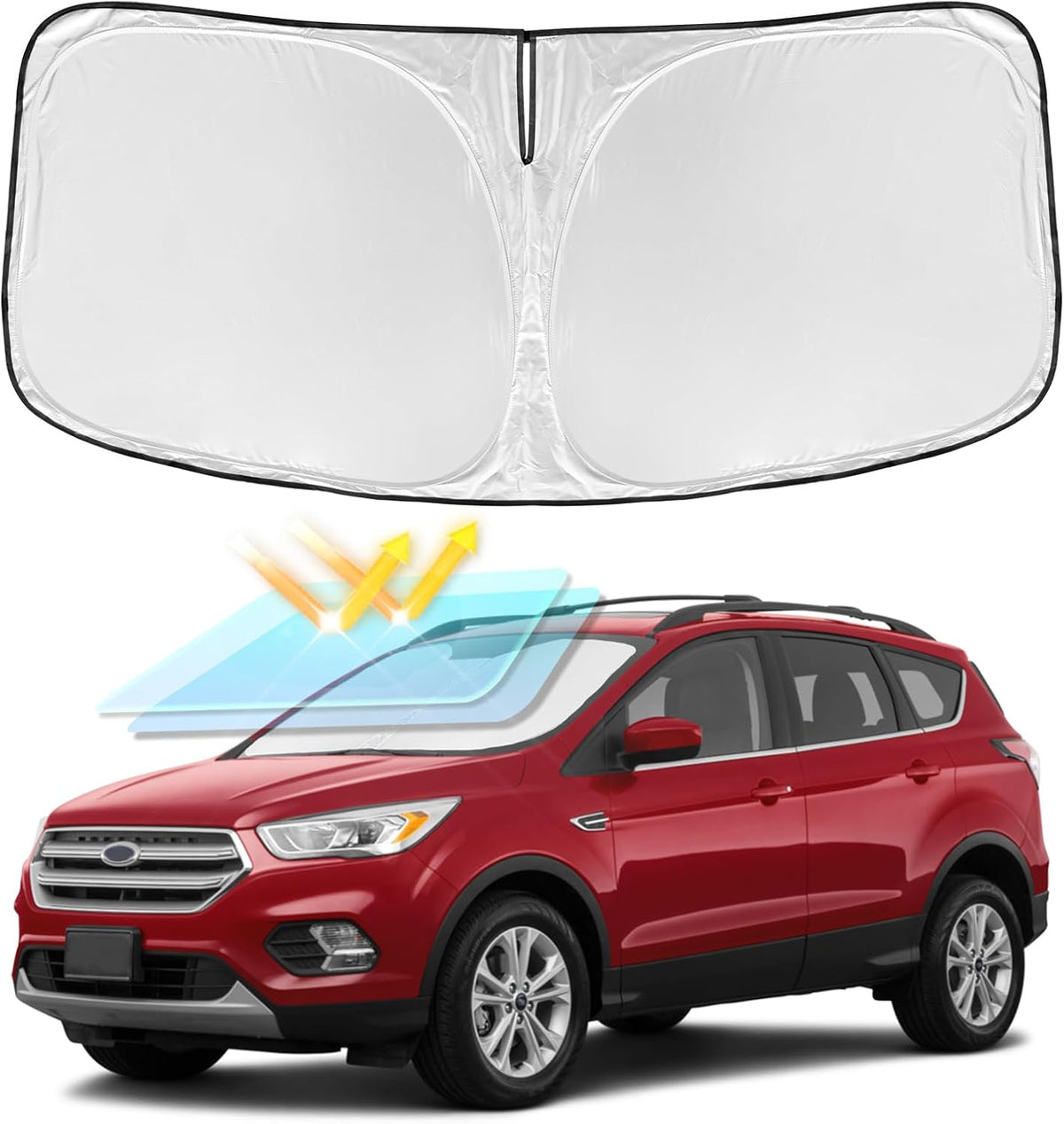 for Toyota Tacoma 2016-2024 2025 2026 Sun Shade Sunshade Windshield Cover