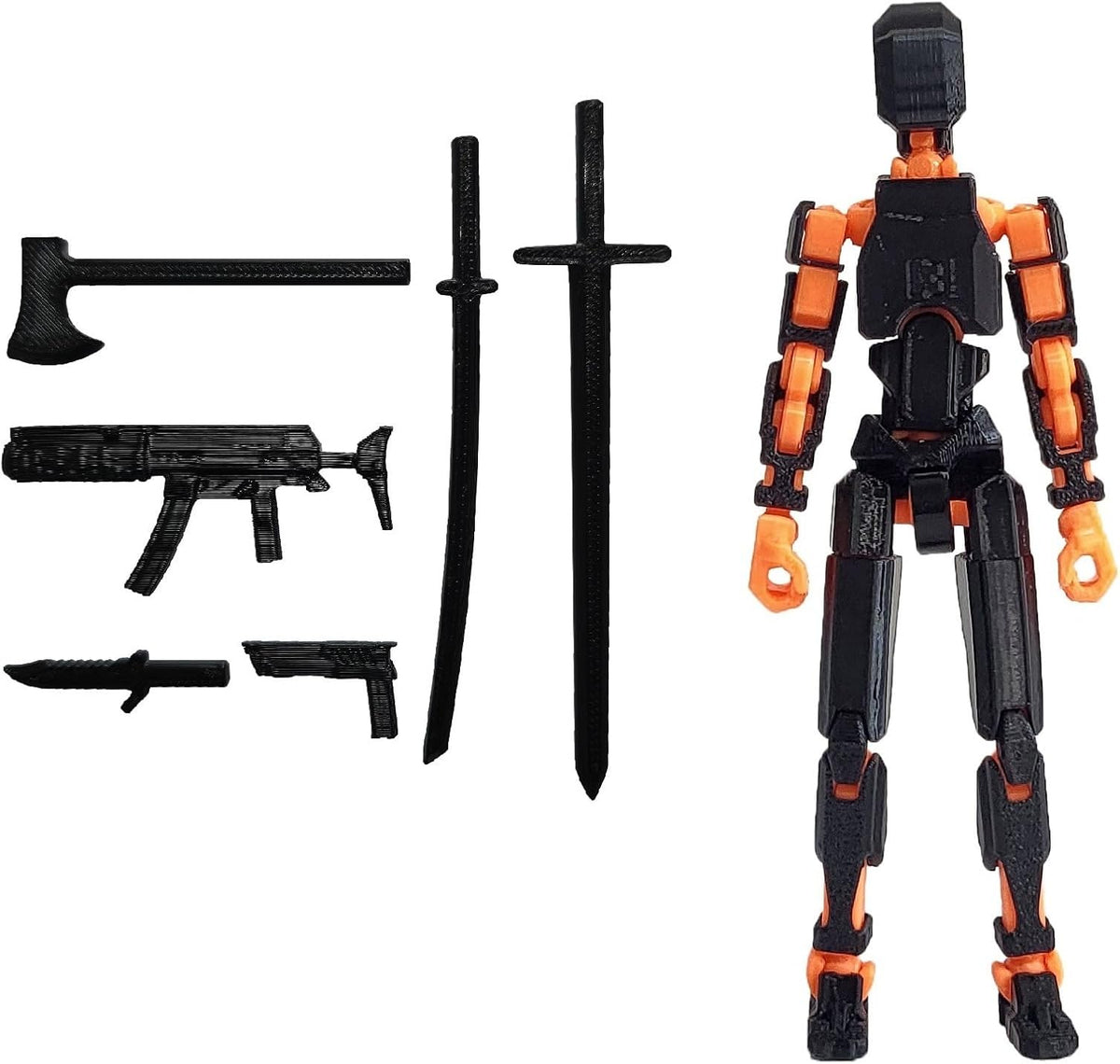 FoxVilla Titan 13 3D Printed Action Figure, Assembled Dummy 13 (Golden)