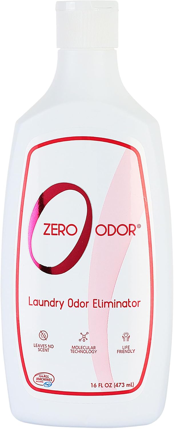 Zero Odor Laundry Odor Eliminator for Clothes, In-Wash Odor Eliminator