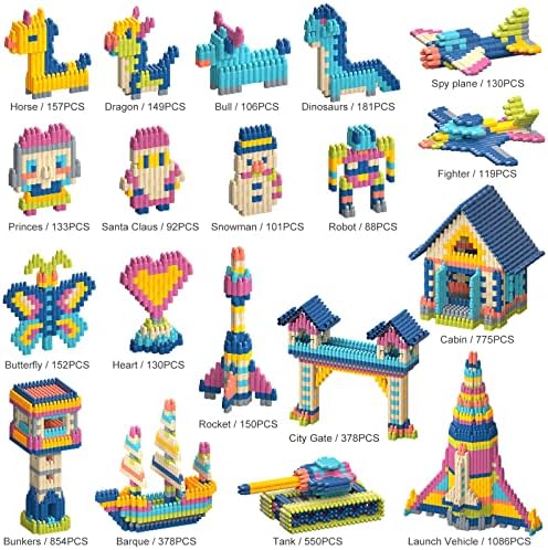 Tigerhu 1120pcs Building Blocks Set,Educational STEM Building Toy