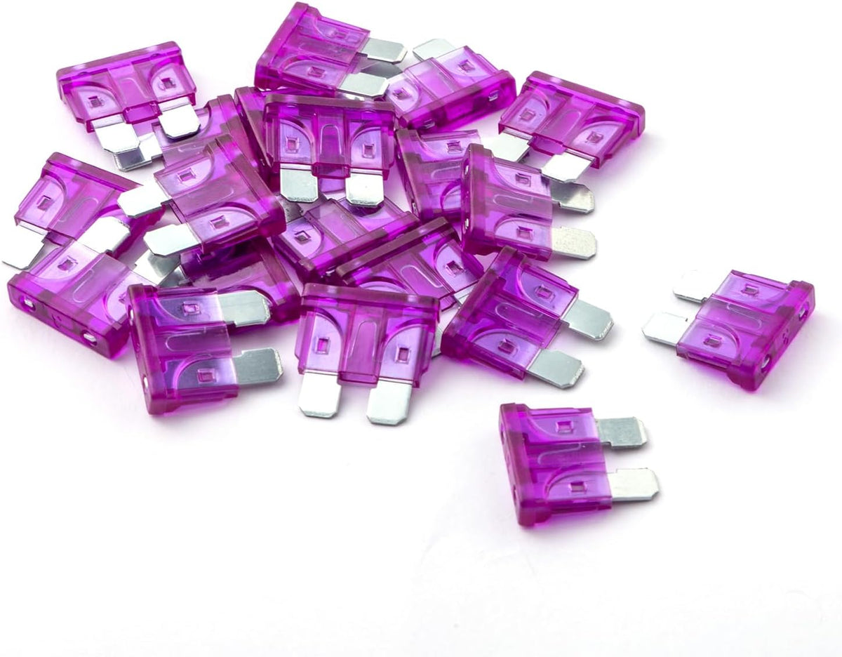 3 Amp Fuse HVAC ATO 20Pcs - 3A Standard Blade Car Fuses Replacement