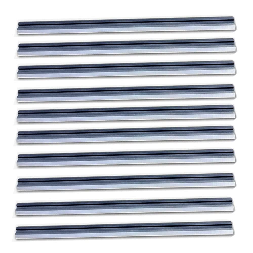 FOXBC 3-1/4 Inch Planer Blades, 10 Pack 82mm Planer Blades Replacement for Bosch, Makita, DeWalt, Wen 6530, Ryobi, Craftsman and More 3-1/4 Hand Portable Planers (HSS)