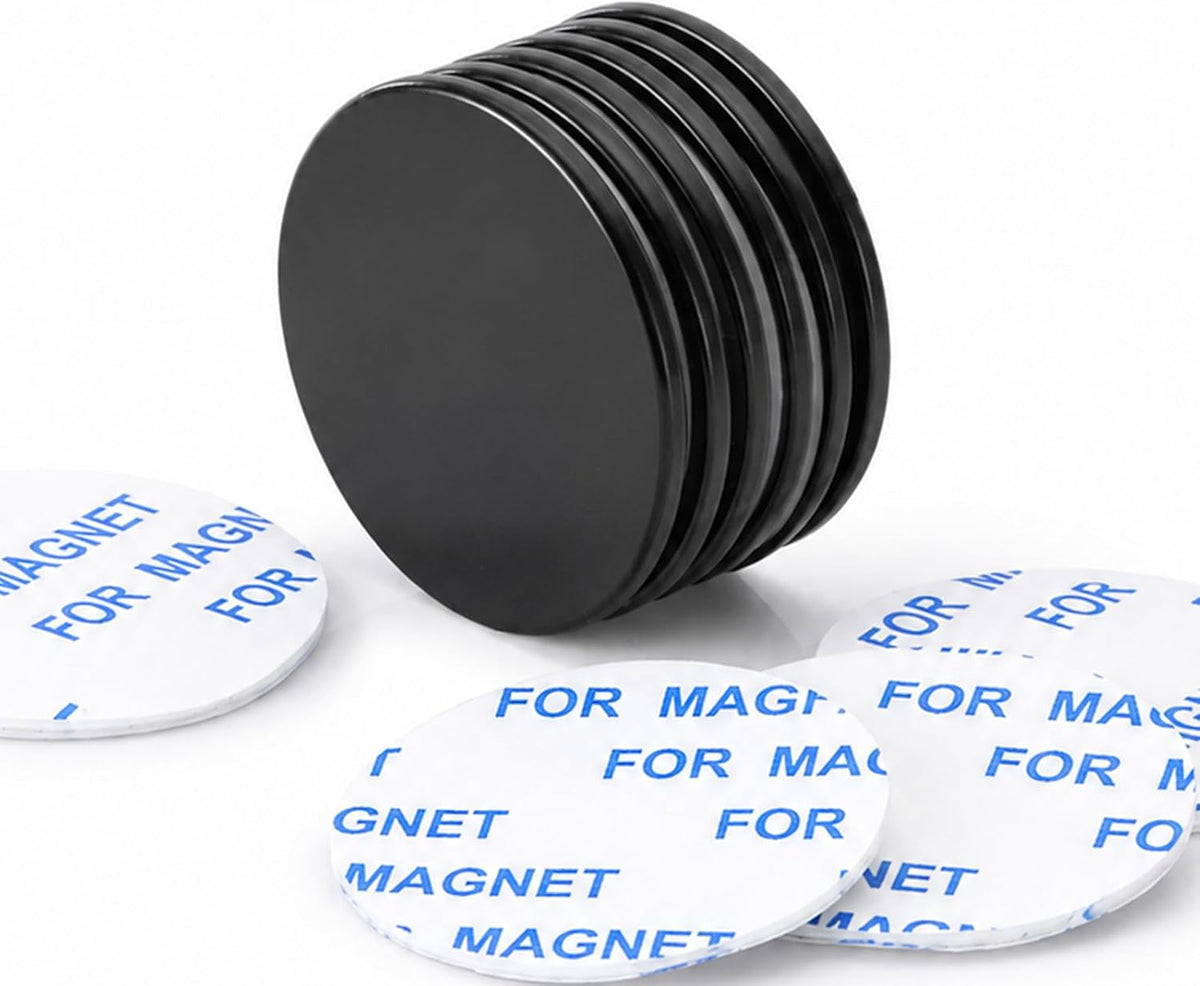 DIYMAG Strong Magnets, 6 Pack with Double Sided Adhesive Backing Powerful