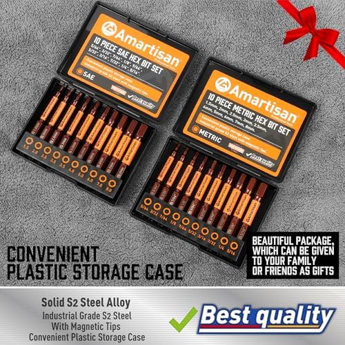 Amartisan 20-Piece Allen Wrench Drill Bit Set