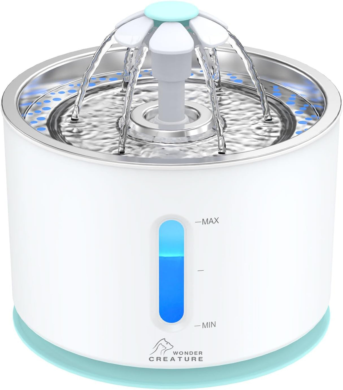Wonder Creature Cat Water Fountain Stainless Steel Lid 81oz/2.4L