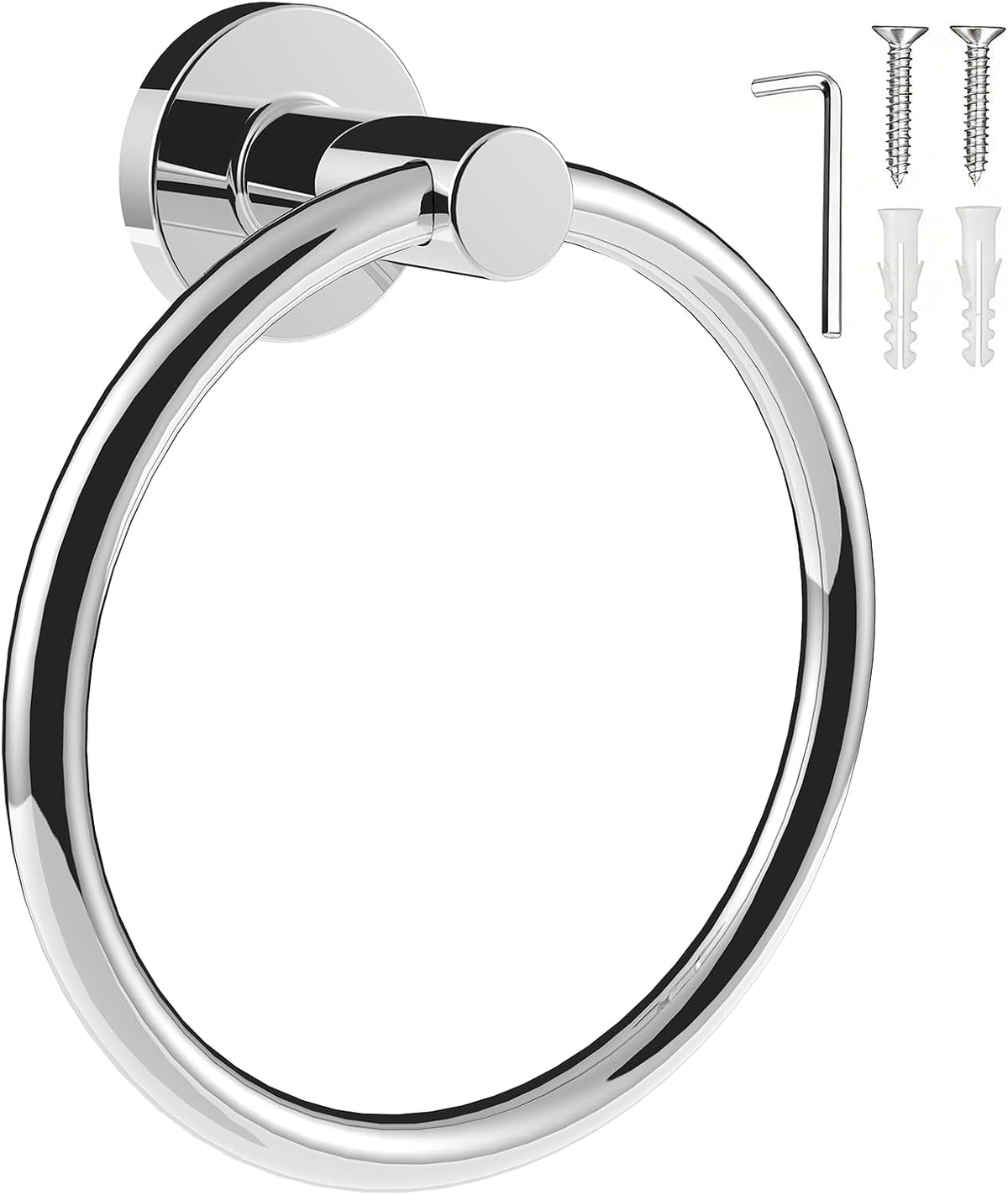 SetSail Towel Holder for Bathroom Wall Matte Black Towel Ring