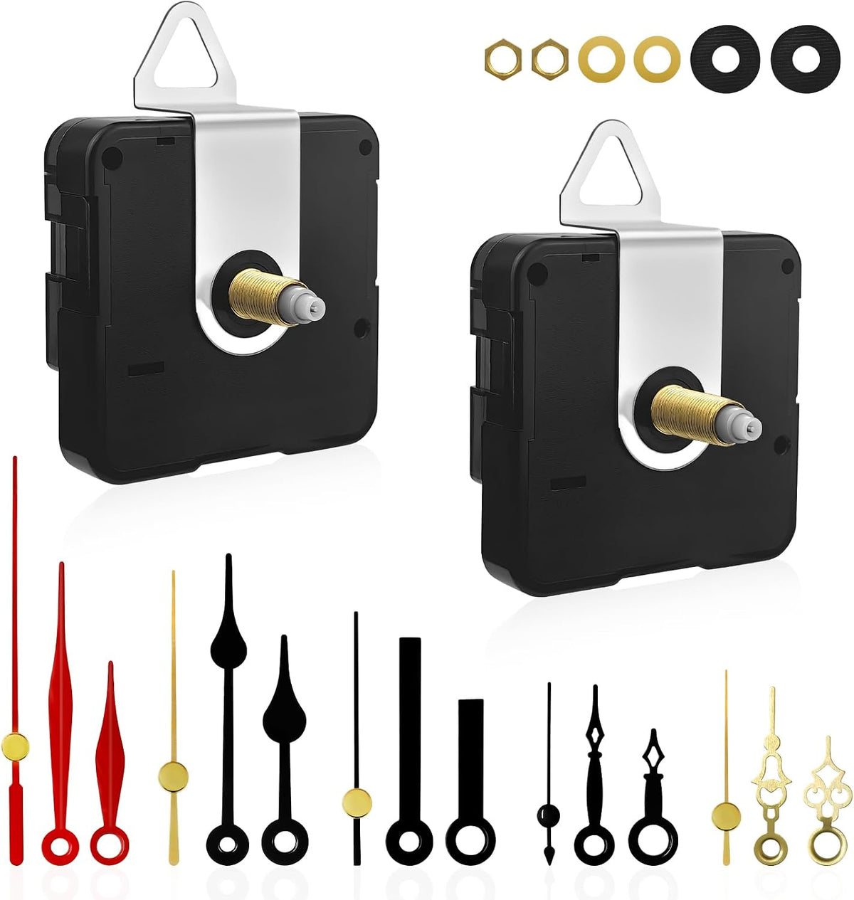 3PCS Clock Mechanism Kit, Quartz Clock Movement Replacement