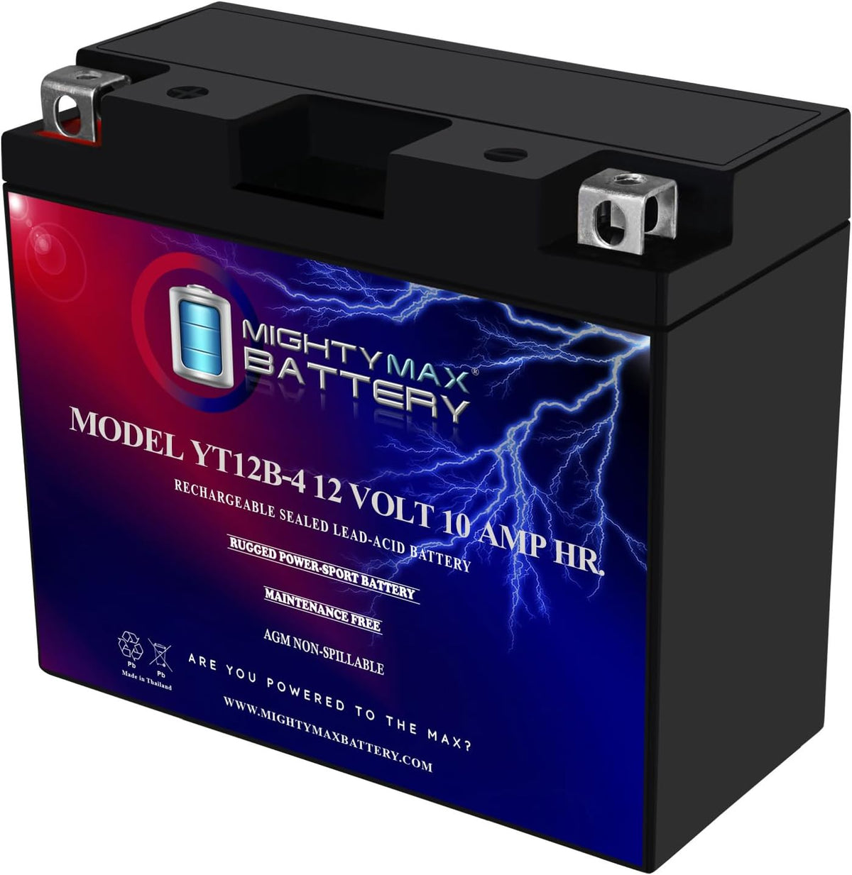 Mighty Max Battery YTZ14S -12 Volt 11.2 AH, 230 CCA, Rechargeable Maintenance Free SLA AGM Motorcycle Battery