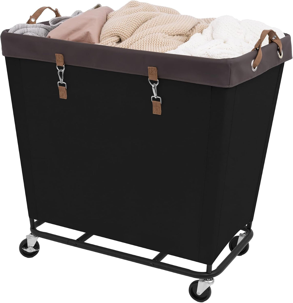 StorageWorks 160L Laundry Basket with Wheels, Rolling Hampers for Clothing