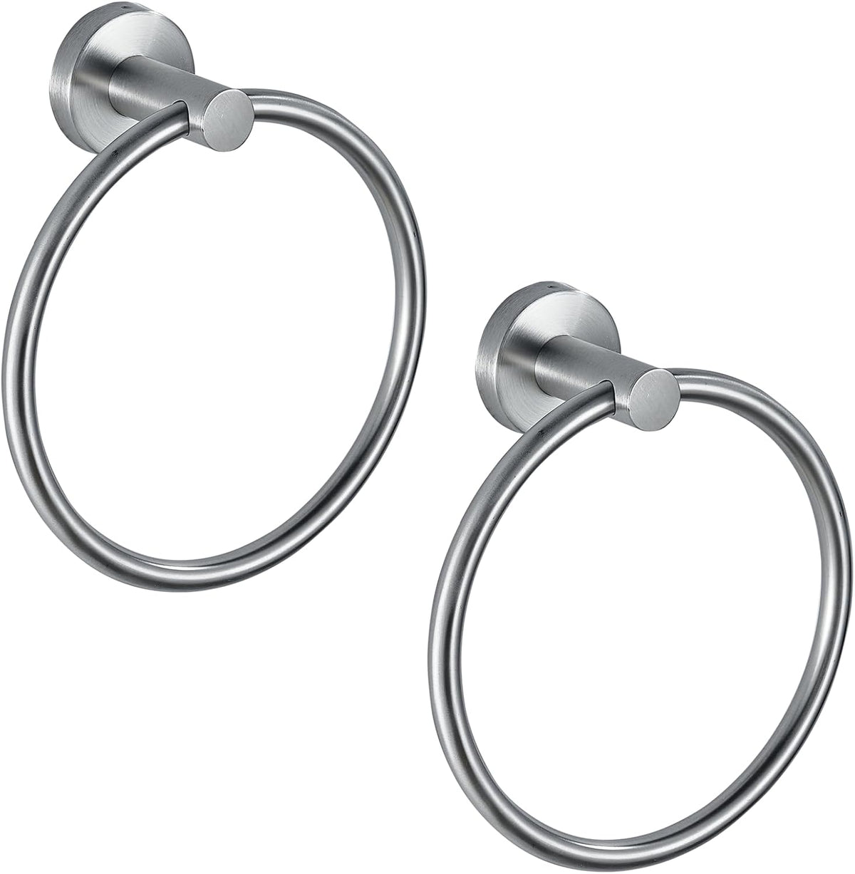 Towel Ring, Bathroom Hardware Accessories, Wall-Mounted Towel Ring, Simple Round Stainless Steel Towel Rack, for Bathroom and Kitchen (Gold)