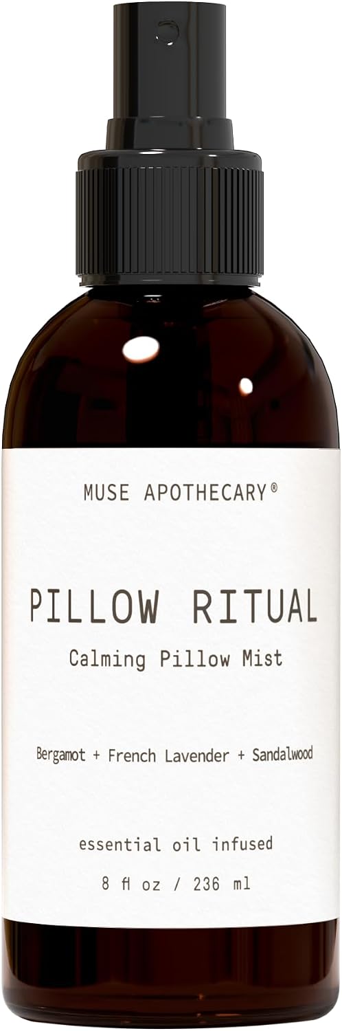 Muse Apothecary Linen Ritual - Aromatic, Soothing, and Relaxing Linen Spray for Bedding, Laundry and Fabric Spray Freshener - Infused with Aromatherapy Essential Oils - Lavender Serenity