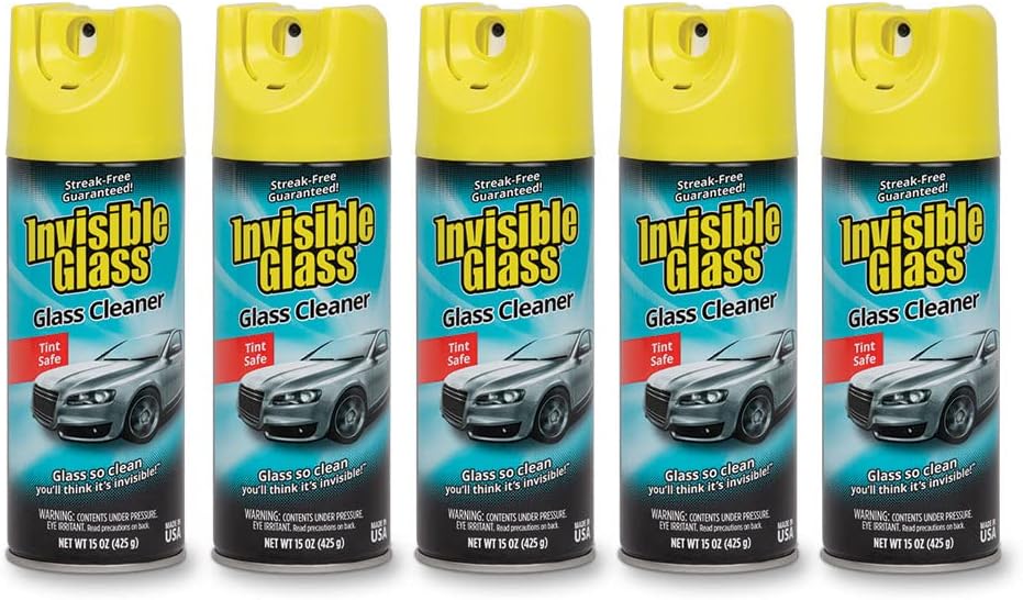 Invisible Glass Premium Glass Cleaner Aerosol Spray, 15 oz