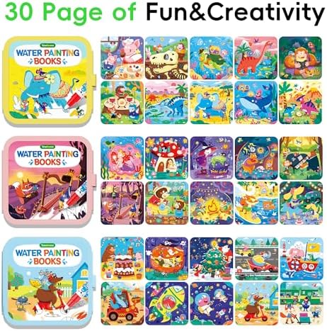 Timetome Water Painting Books for Kids Ages 3-6