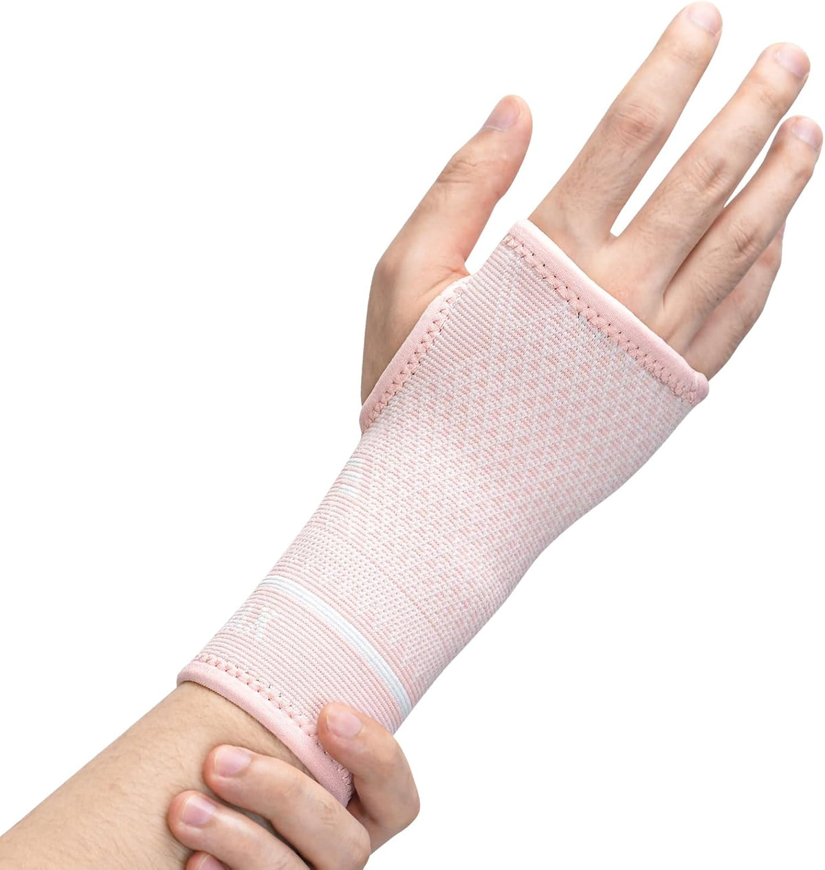 INDEEMAX Copper Wrist Compression Sleeve 1 Pair, Comfortable Hand Brace Support for Arthritis, Tendonitis, Sprains, Workout, Carpal Tunnel - Left & Right - Women and Men