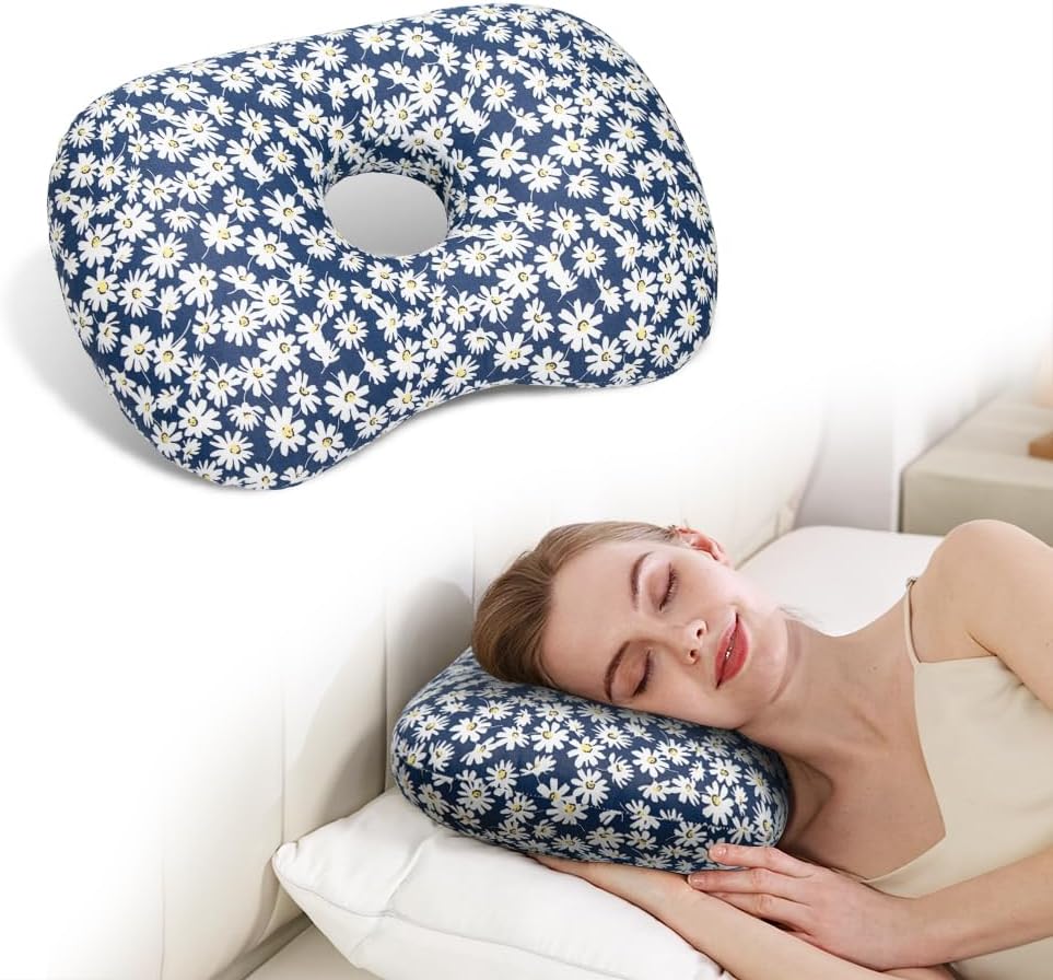 Ear Piercing Pillow with Hole for CNH & Ear Pain Side Sleepers