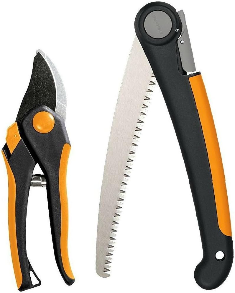 Fiskars Bypass Pruning Shears, 5/8" Cut Capacity Garden Clippers