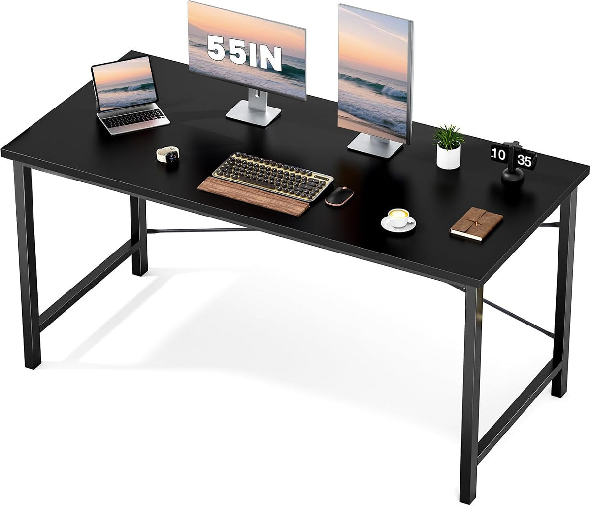 Sweetcrispy 32-Inch Small Computer Desk for Bedroom, Modern White