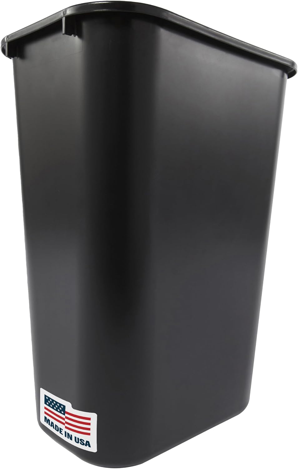 Rubbermaid Commercial Products Deskside Wastebasket/Trash Can, 10.25-Gallon/41-Quart, Gray, Plastic, Garbage Can for Home/Office, Fits Under Desk/Sink/Cabinet